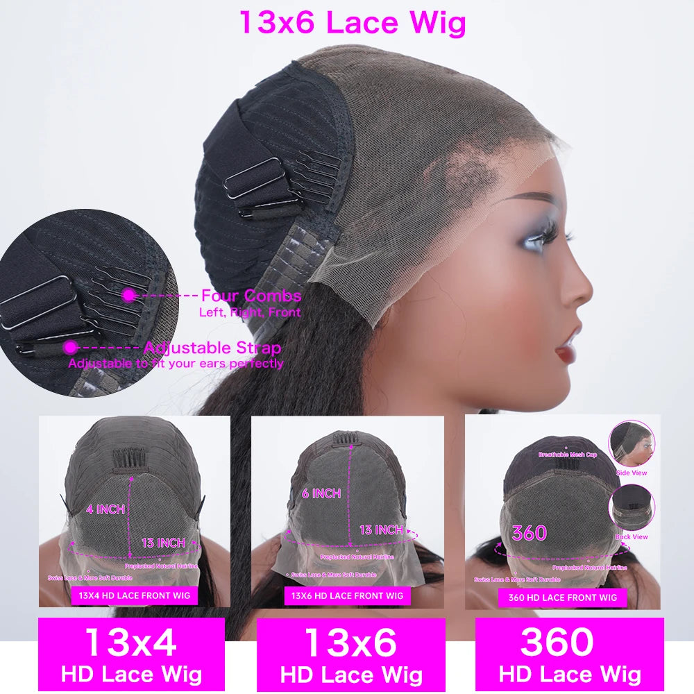 13x4 Bone Straight Lace Front Wig