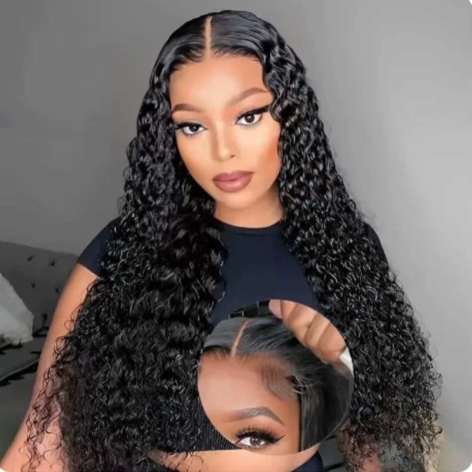 13x6 Water Wave Curly Human Hair Wig