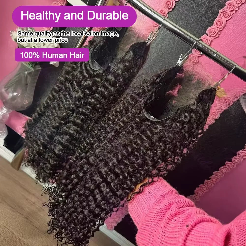 13x6 Water Wave Curly Human Hair Wig