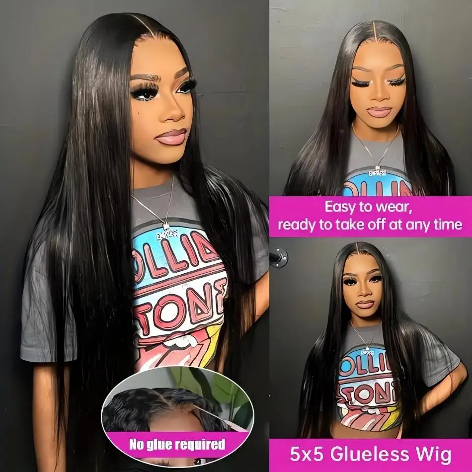 Glueless Bone Straight