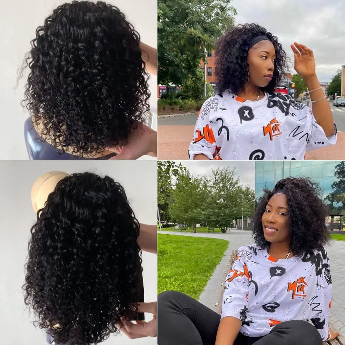 Deep Wave Headband Wig