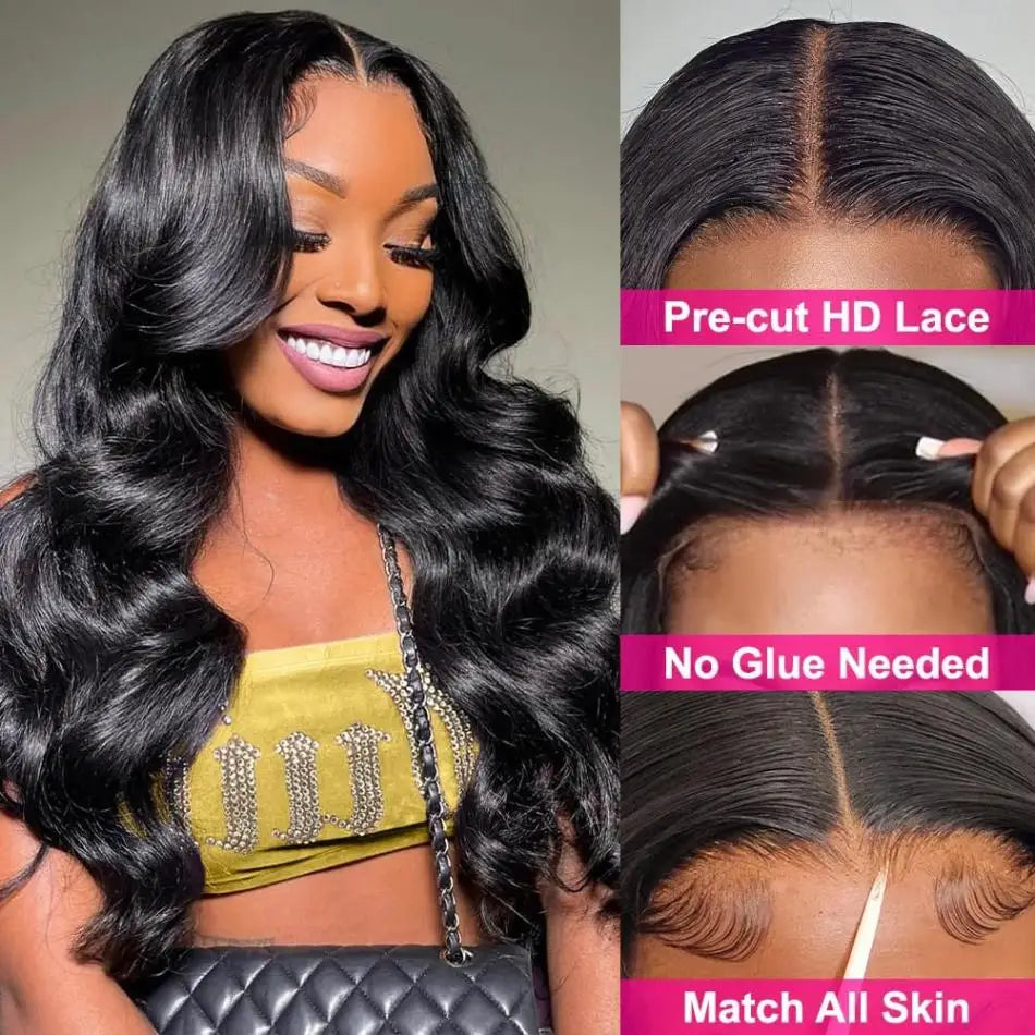 Body wave Wigs Glueless Wig Human Hair