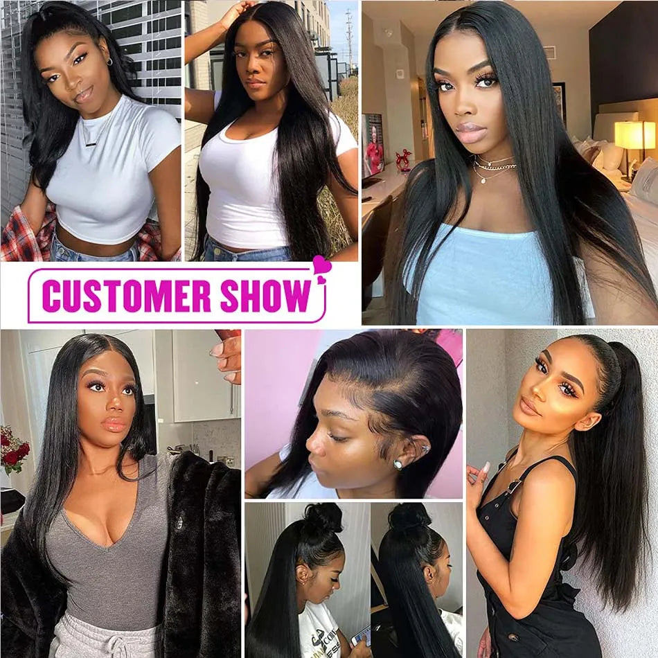 Lace Front Bone Straight Frontal Wig