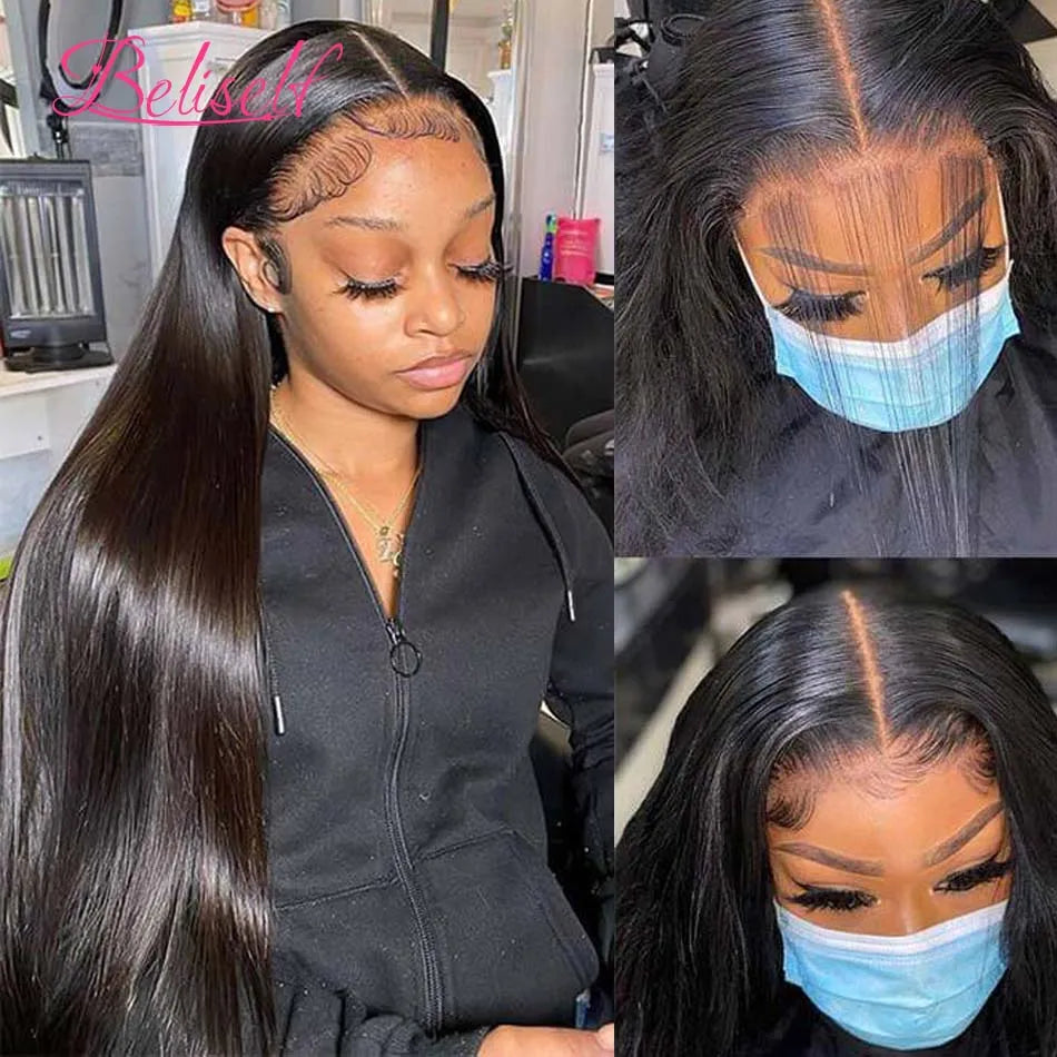 Lace Front Bone Straight Frontal Wig