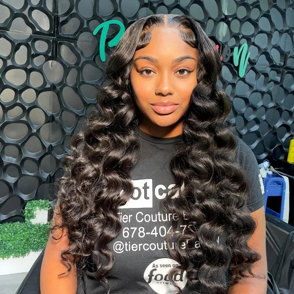 30 40Inch  13x6 HD Lace Frontal Curly Wig