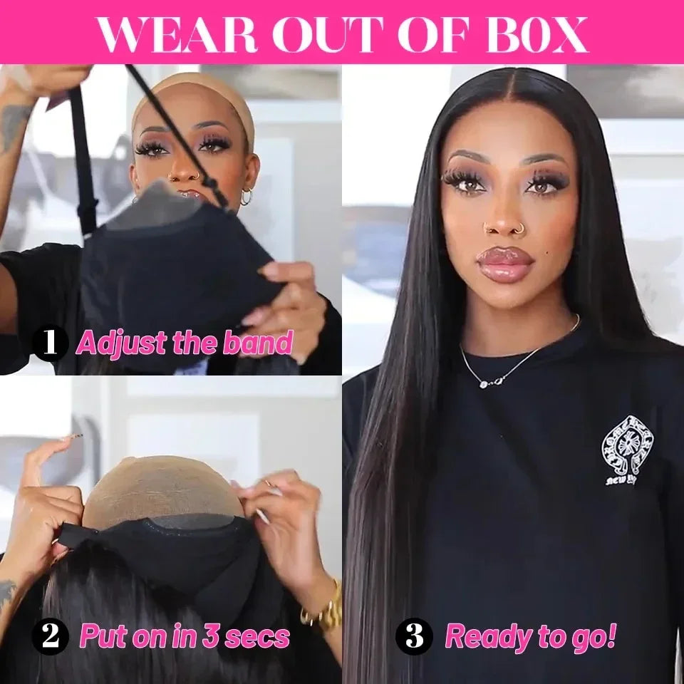 Glueless  Bone Straight Lace Front Wigs