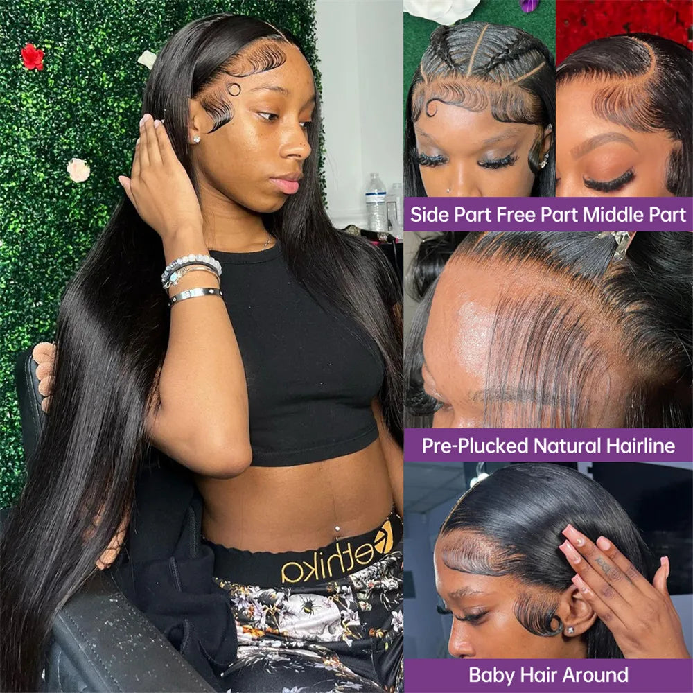 Bone Straight Lace Frontal Wigs