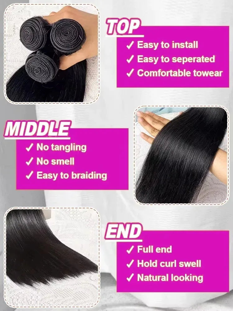 Premium Bone Straight Bundle