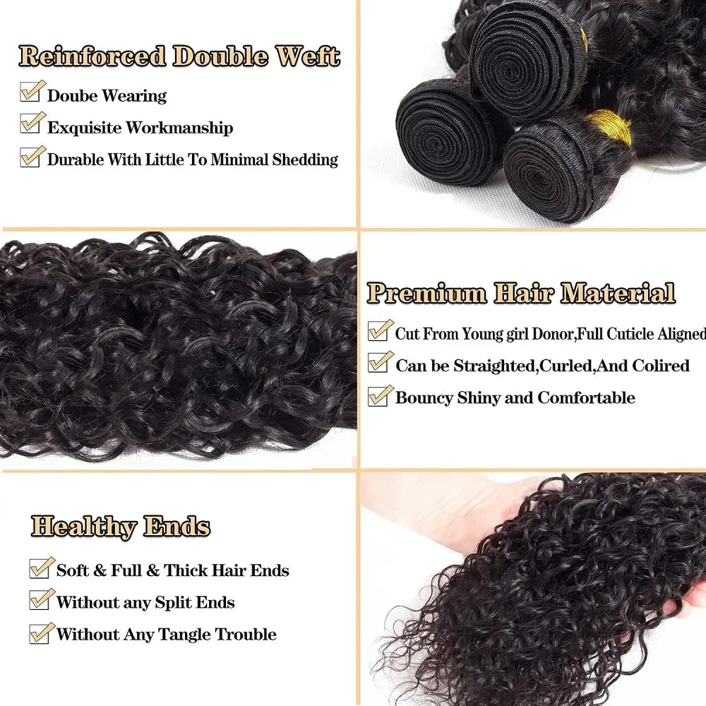 12A Kinky Curly human Hair Bundles