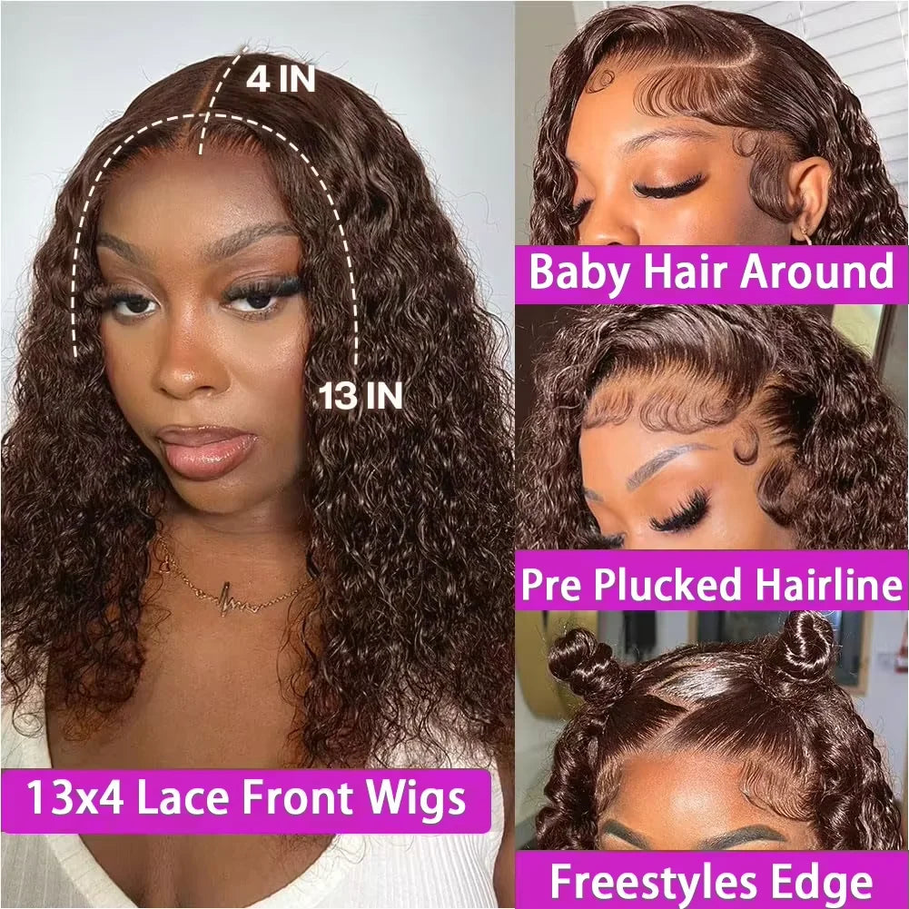 13×4 Lace Frontal Deep Wave Human Hair