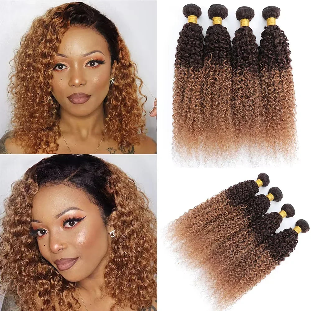 12A Kinky Curly human Hair Bundles