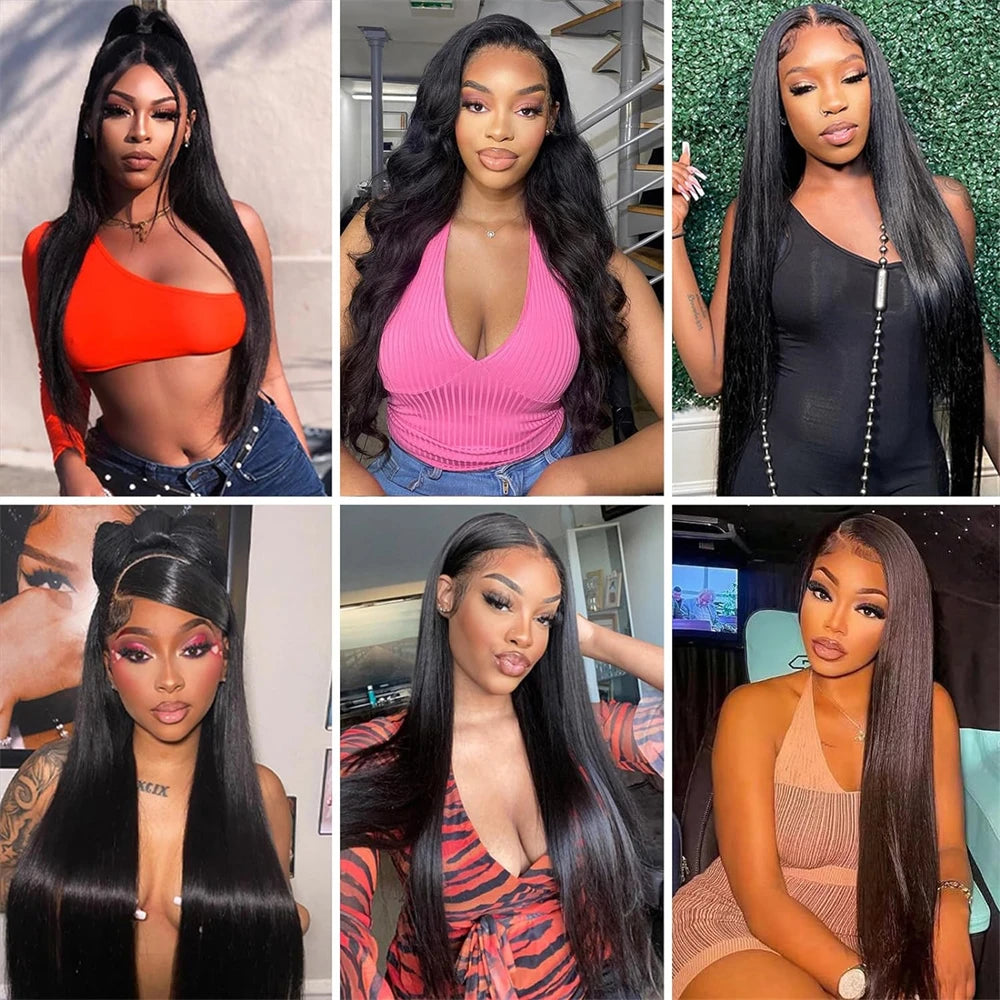 Straight Bundles Human Hair 22 24 26Inches Unprocessed Brazilian Virgin Bone Straight Human Hair Bundles Natural Color Raw Hair