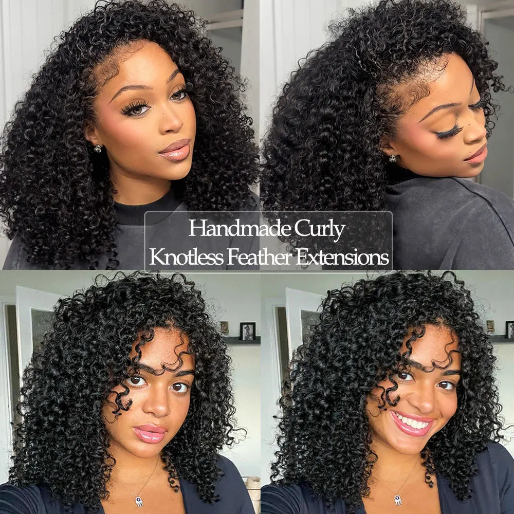 Afro Kinky Burmese Curly Crochet Human Hair