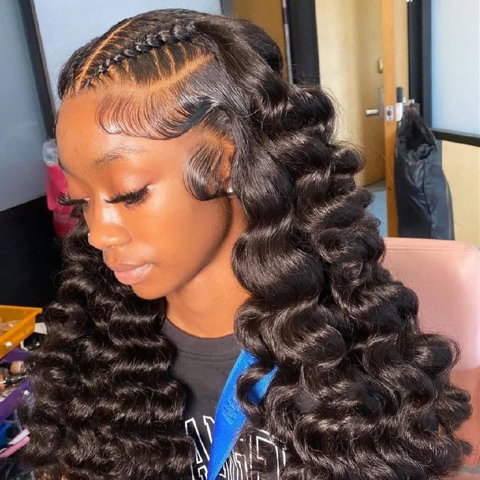 30 40Inch  13x6 HD Lace Frontal Curly Wig