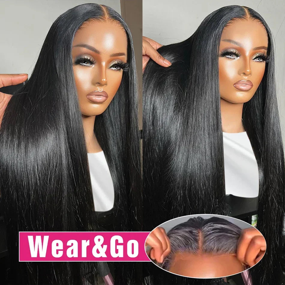 Glueless  Bone Straight Lace Front Wigs