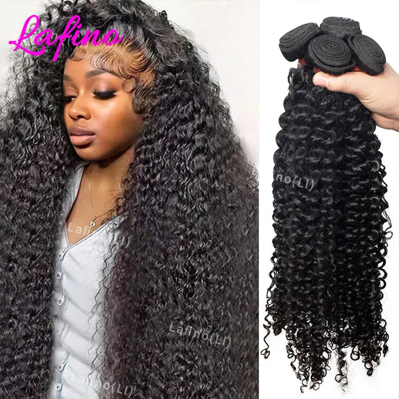 Raw Deep Wave Curly Human Hair Bundles