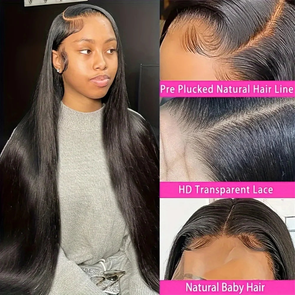 Bone Straight Glueless Human Hair Wig