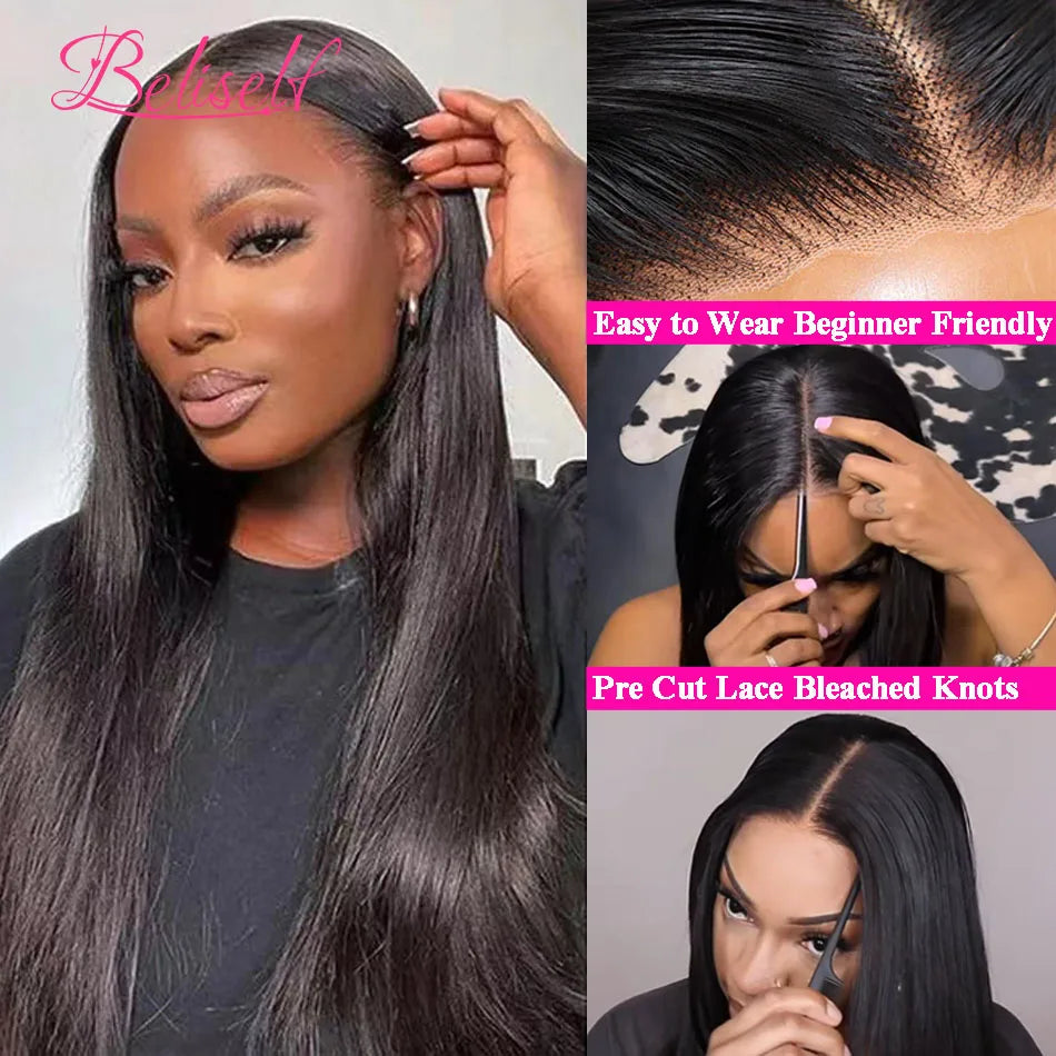 Lace Front Bone Straight Frontal Wig