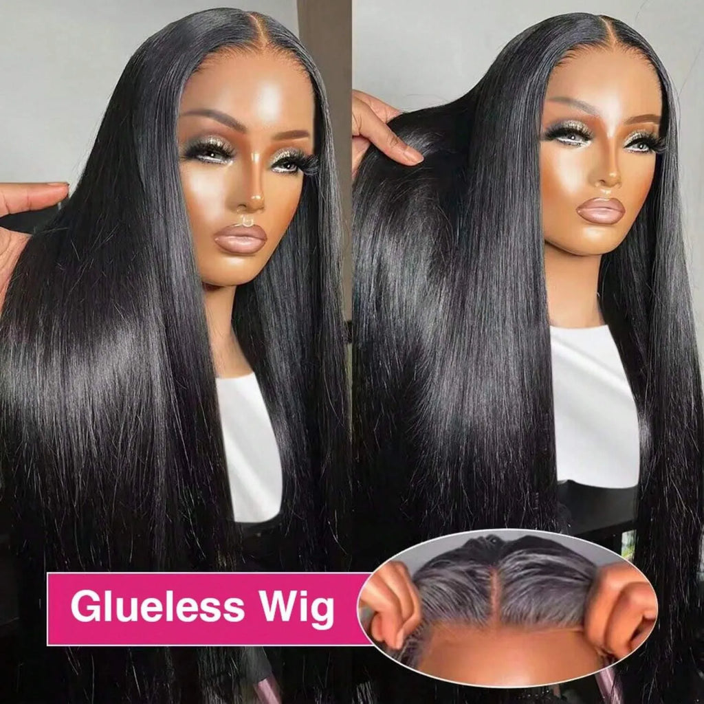 Bone Straight Glueless Human Hair Wig