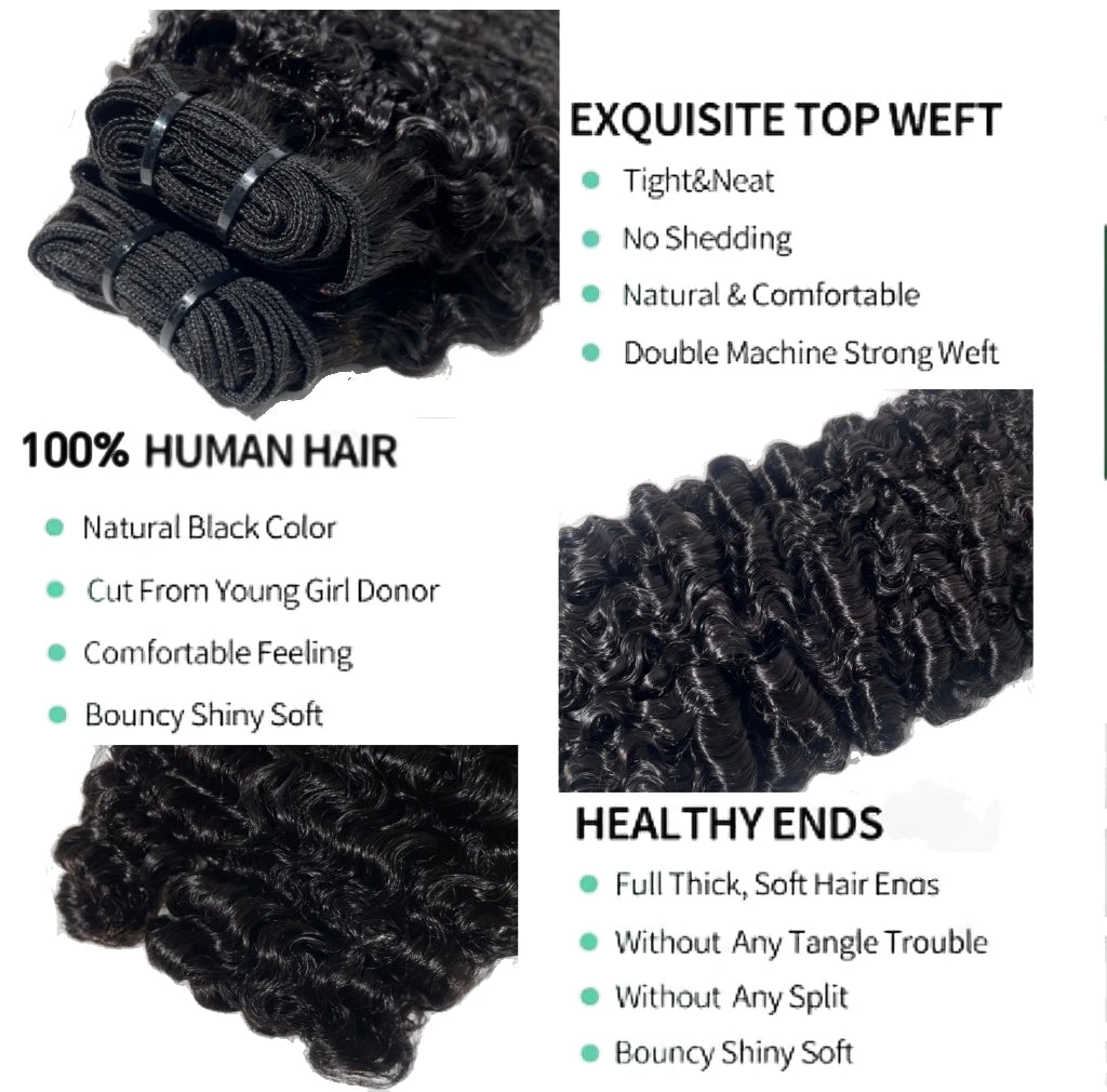 Burmese Raw Curly Hair Bundles