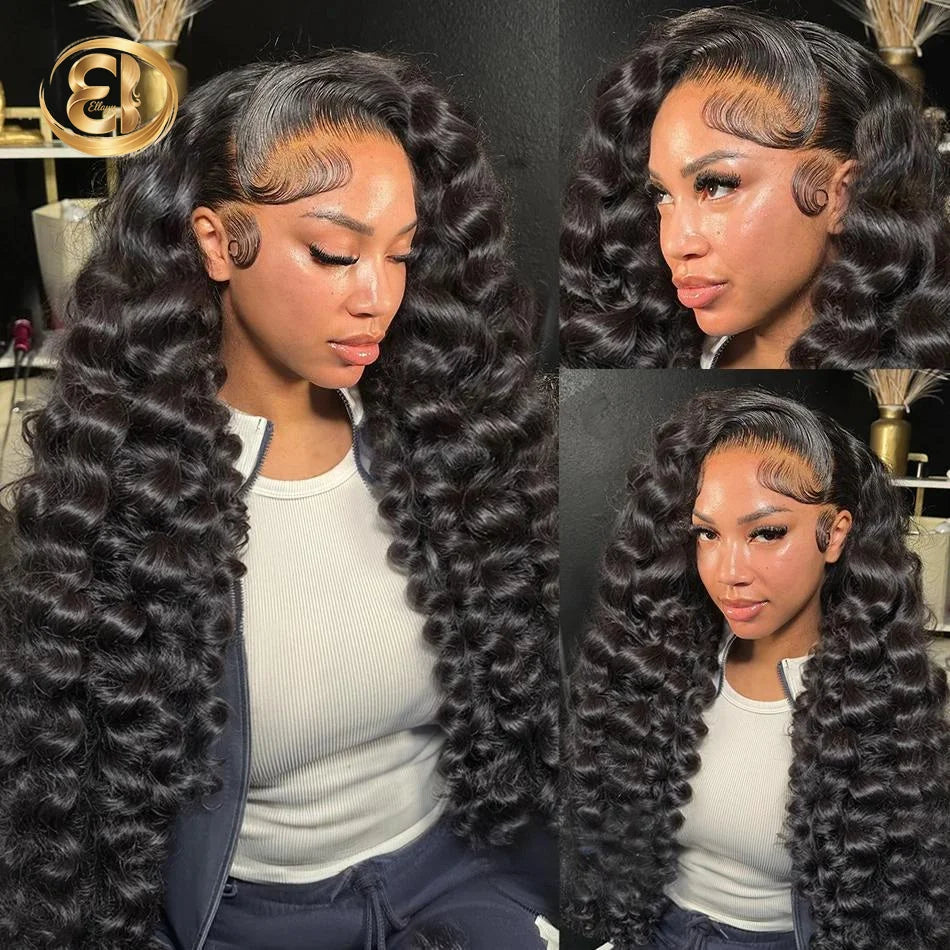 30 40Inch  13x6 HD Lace Frontal Curly Wig