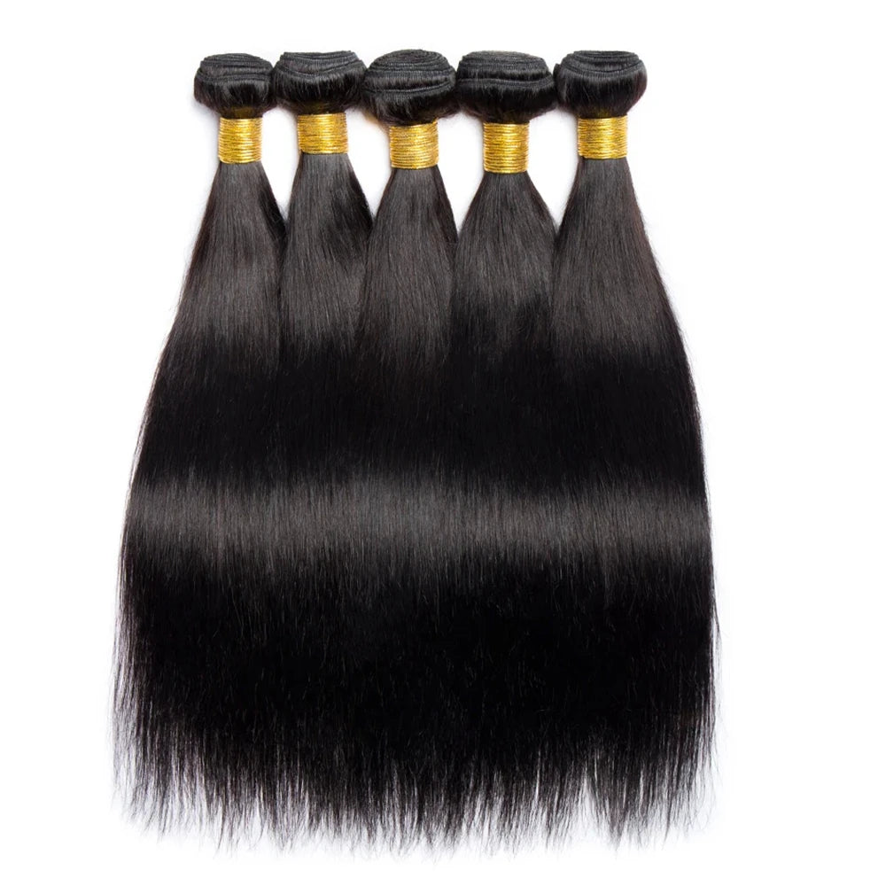 Straight Bundles Human Hair 22 24 26Inches Unprocessed Brazilian Virgin Bone Straight Human Hair Bundles Natural Color Raw Hair