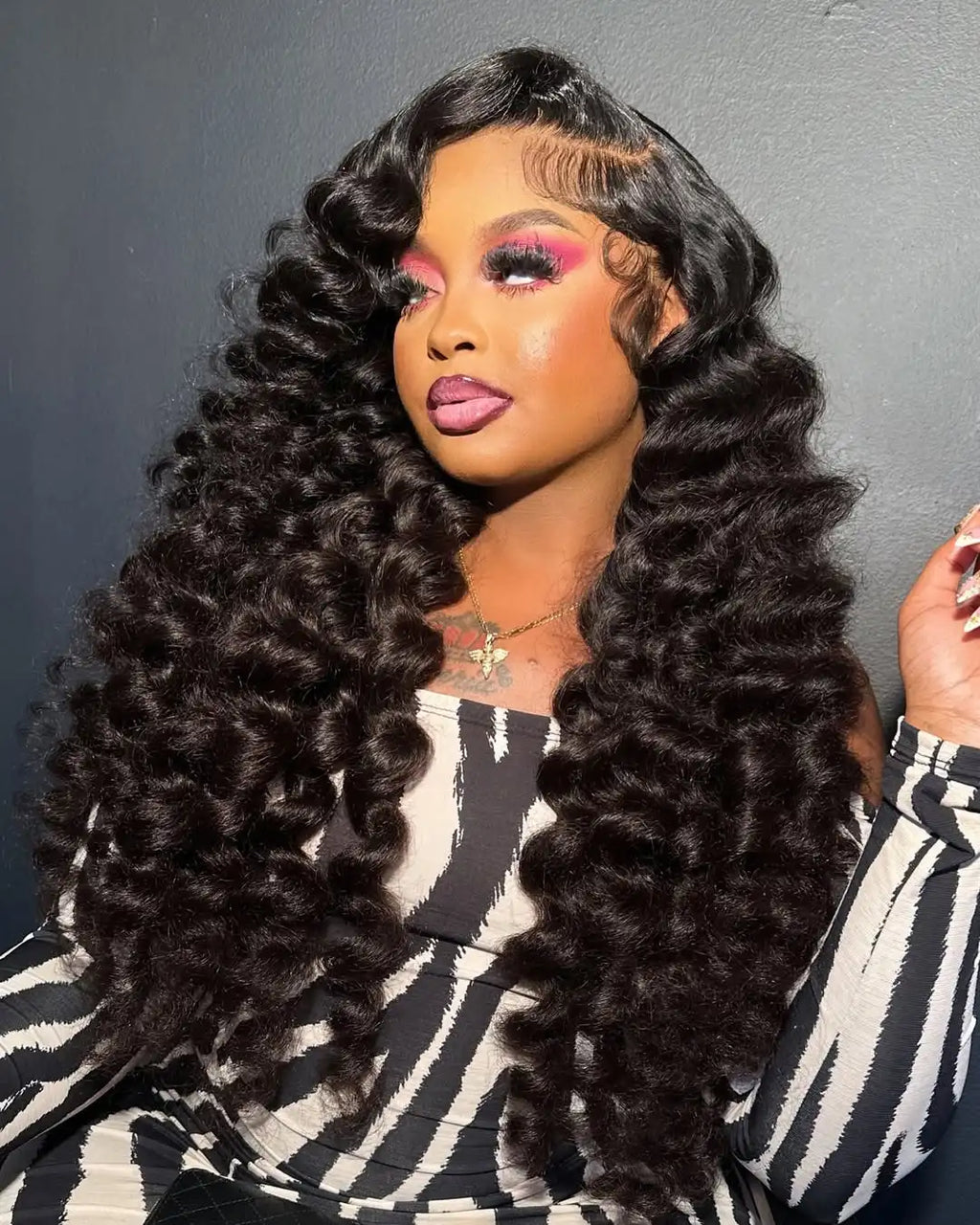 30 40Inch  13x6 HD Lace Frontal Curly Wig