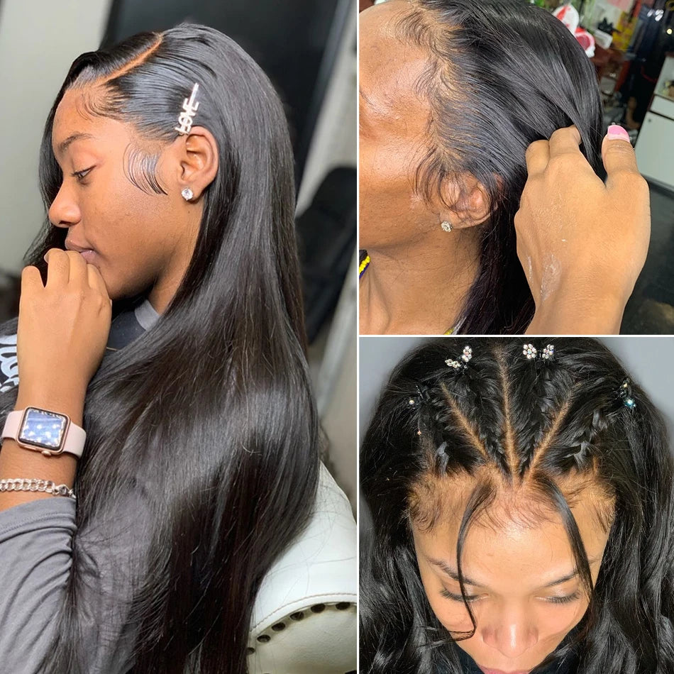 13x4 Bone Straight Lace Front Wig