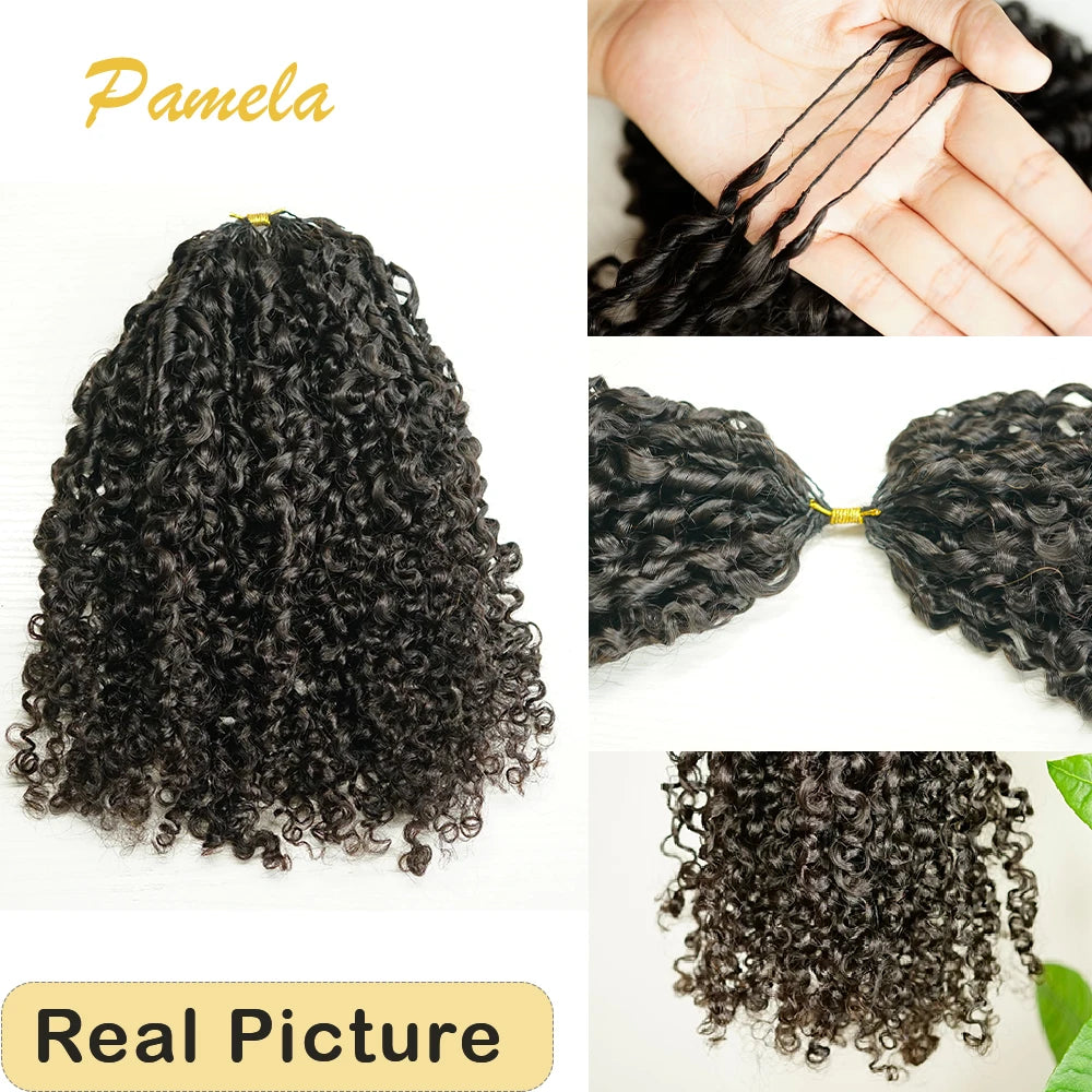Afro Kinky Burmese Curly Crochet Human Hair