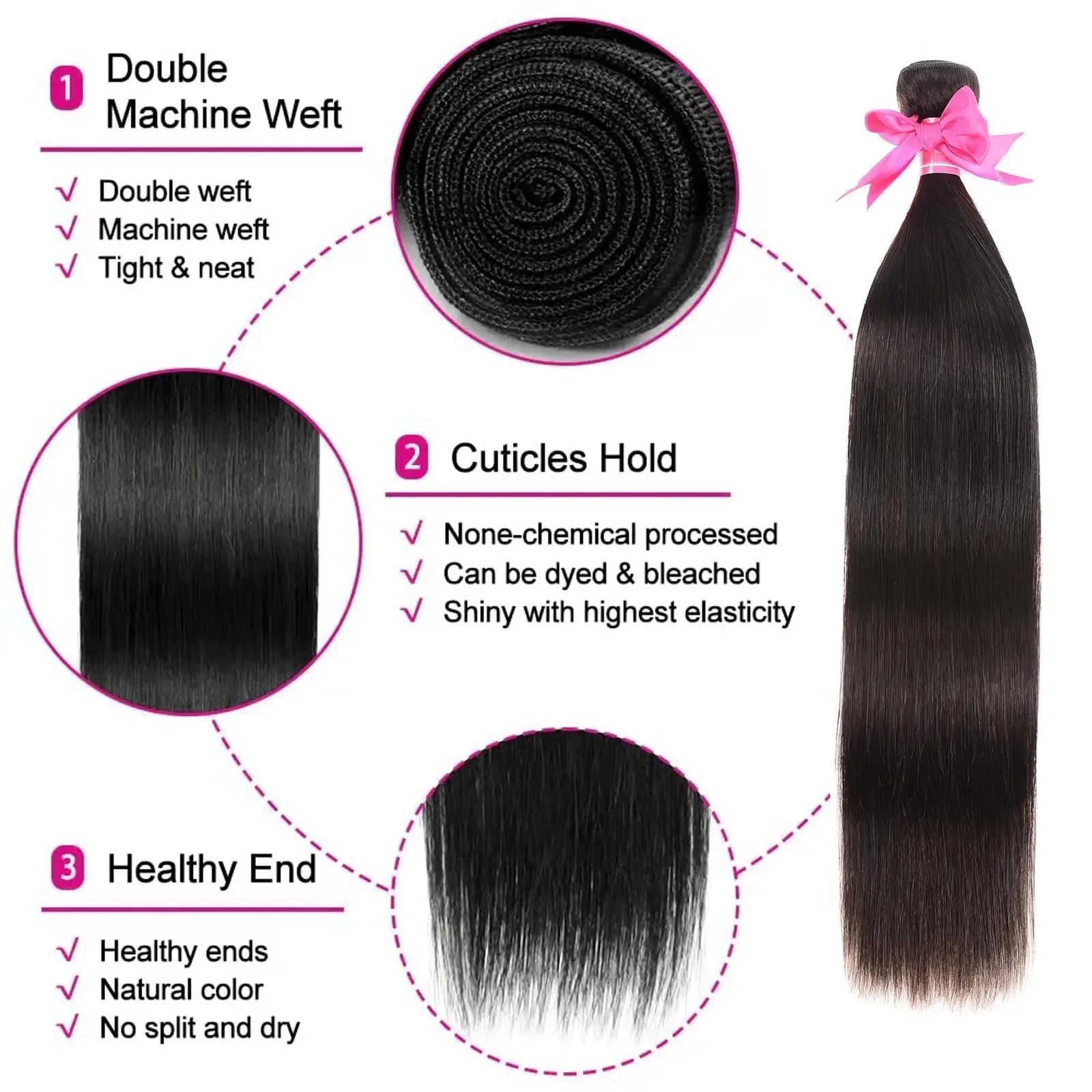Premium Bone Straight Bundle