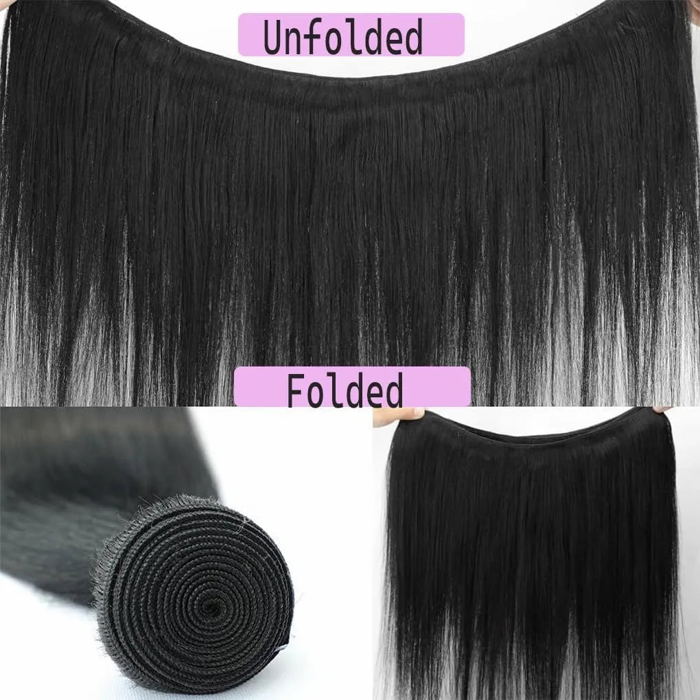 Straight Bundles Human Hair 22 24 26Inches Unprocessed Brazilian Virgin Bone Straight Human Hair Bundles Natural Color Raw Hair