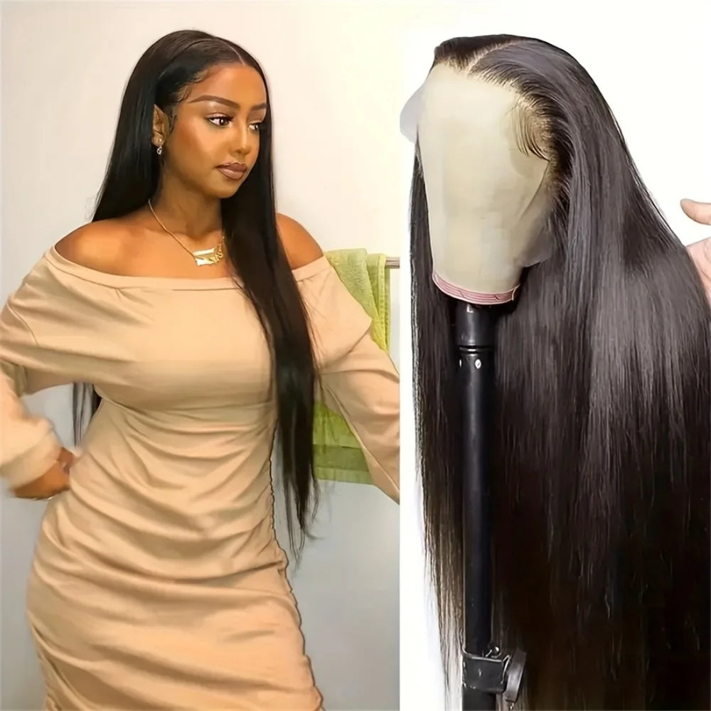 Bone Straight Glueless Human Hair Wig