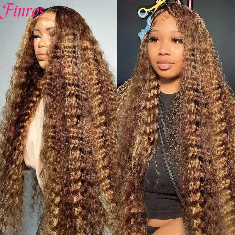 Honey Blonde 13x4 Lace Front Curly Human Hair