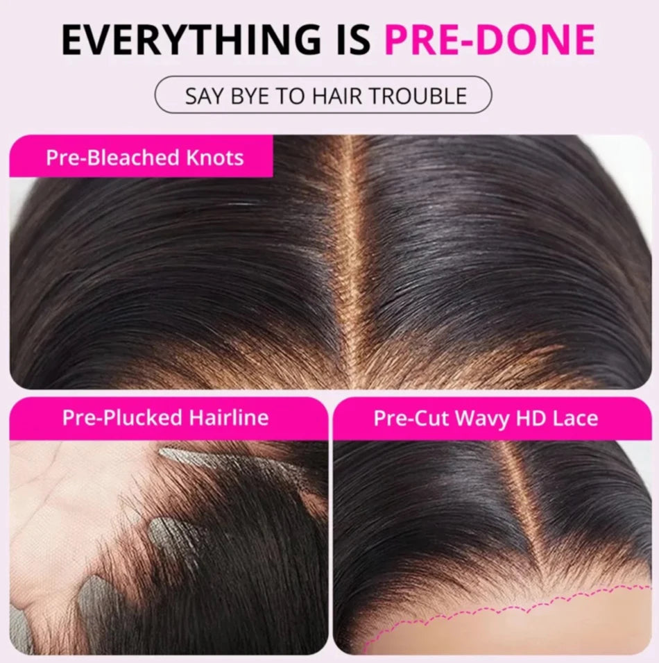 HD Transparent Glueless Lace Wigs Kinky Curly