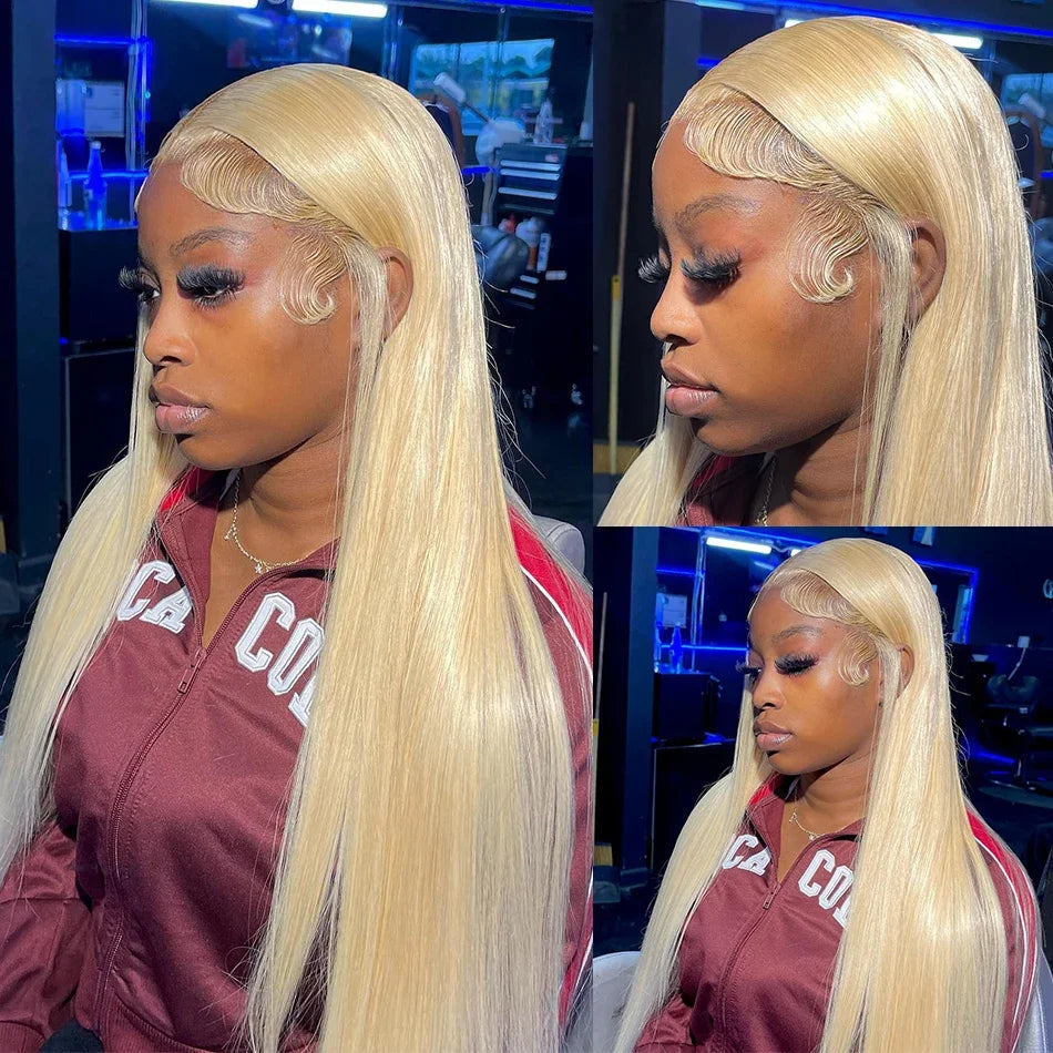 13X6 Straight HD BlondeLace Frontal Wig