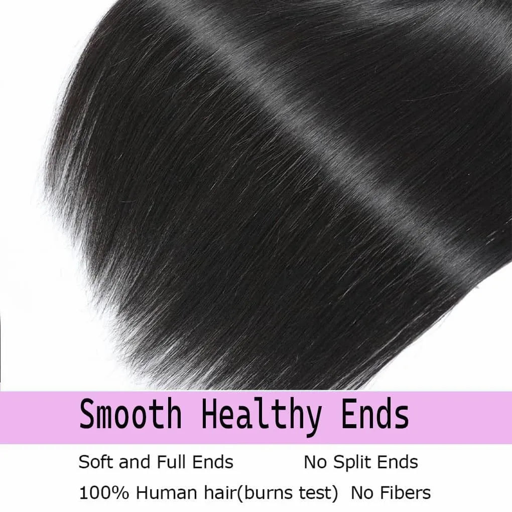 Straight Bundles Human Hair 22 24 26Inches Unprocessed Brazilian Virgin Bone Straight Human Hair Bundles Natural Color Raw Hair