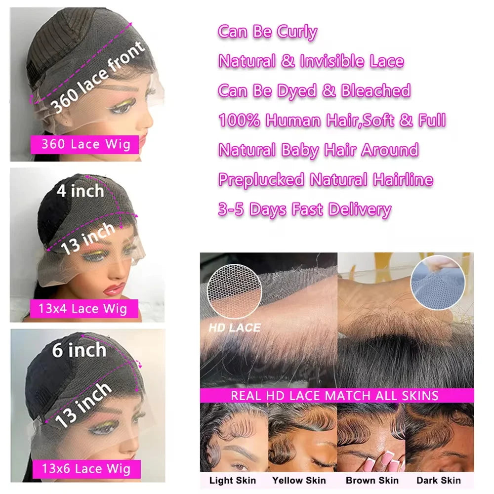40 Inch Body Wave Frontal Wig