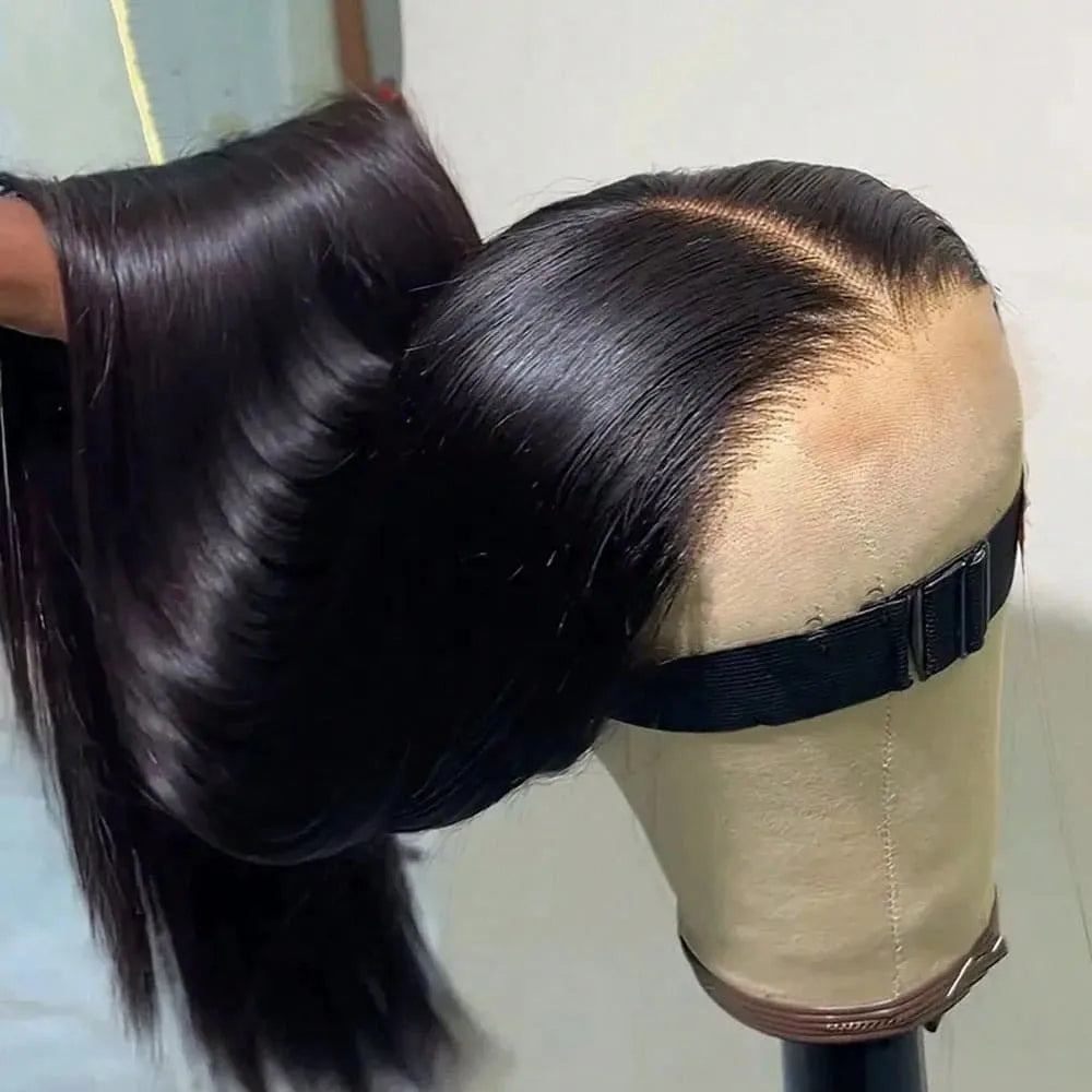 Bone Straight Glueless Human Hair Wig