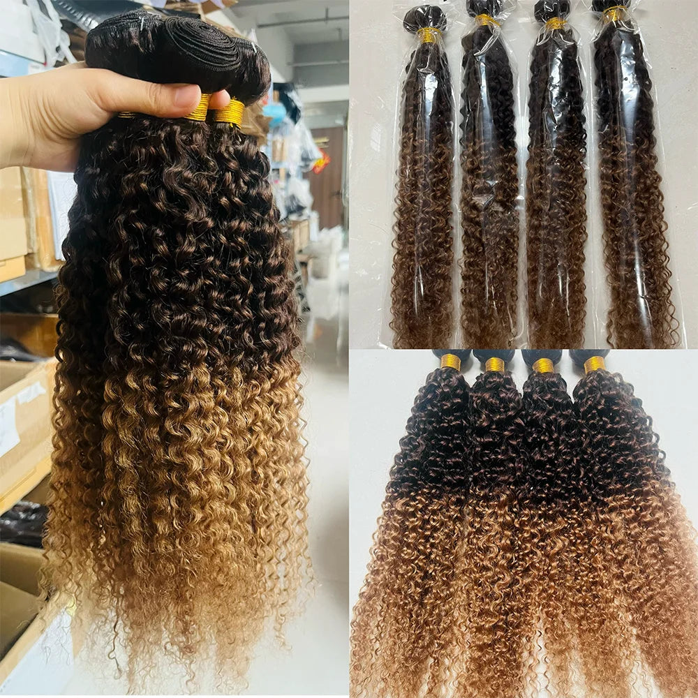 12A Kinky Curly human Hair Bundles