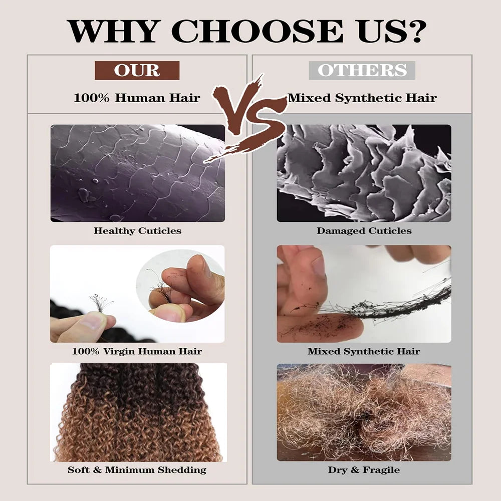 12A Kinky Curly human Hair Bundles