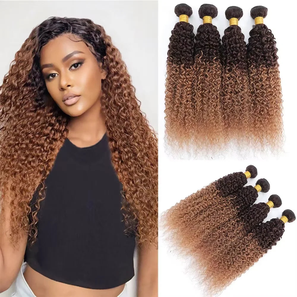 12A Kinky Curly human Hair Bundles