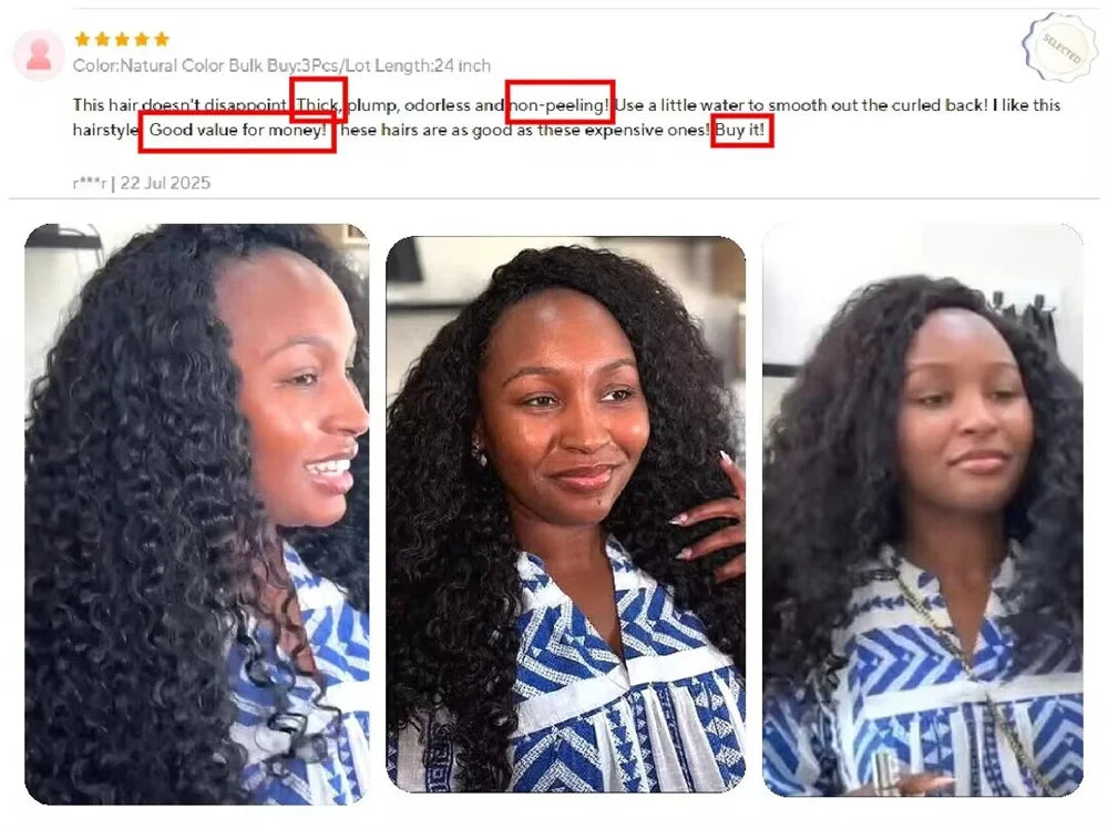 Burmese Raw Curly Hair Bundles