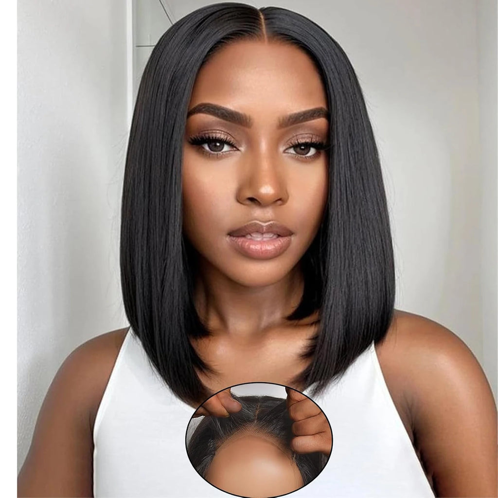 Bone Straight Bob Wig