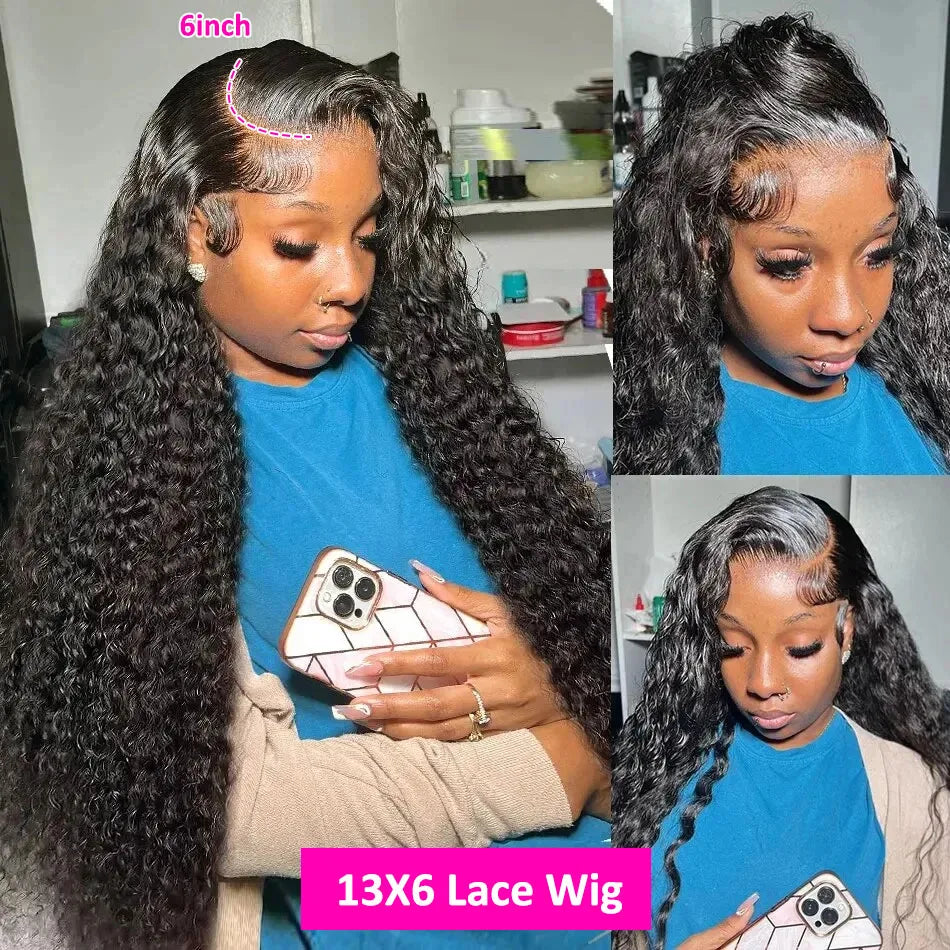 Deep Wave Frontal Wig 13x6 Hd Lace