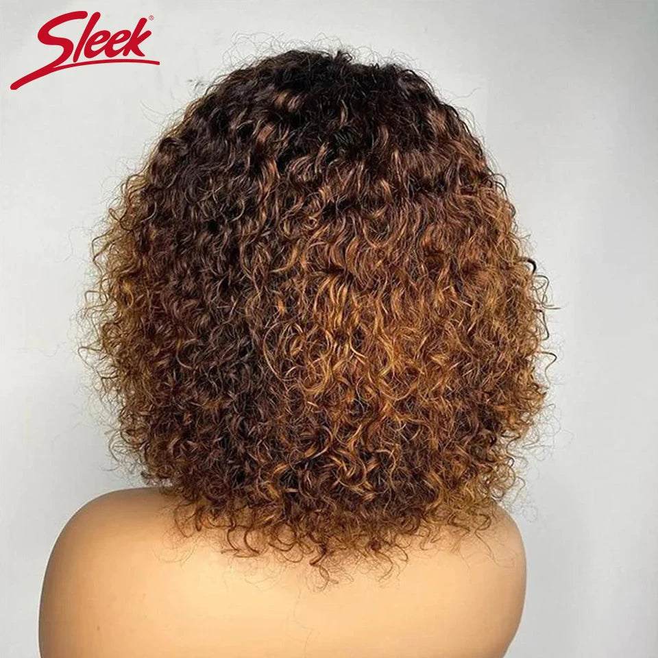 Jerry Curly Short Bob Human Hair Wigs