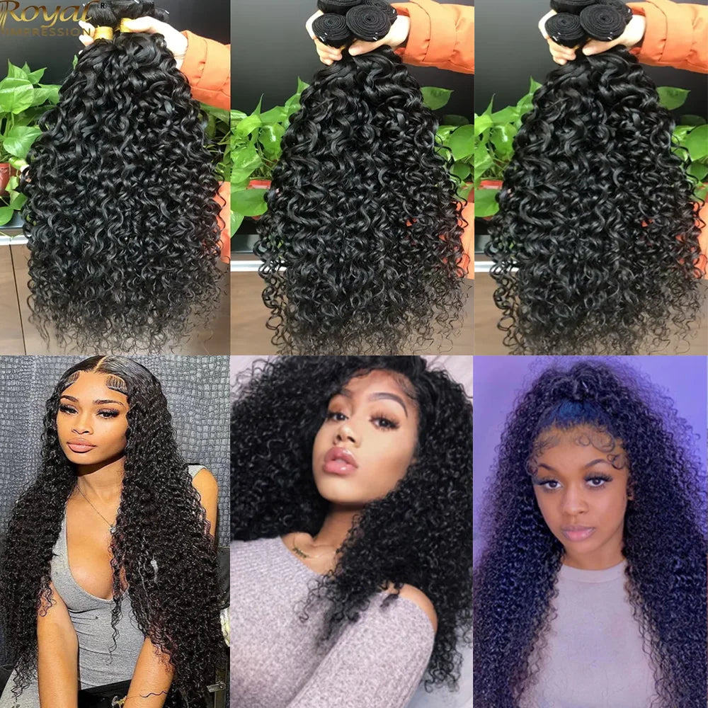 12A Kinky Curly human Hair Bundles