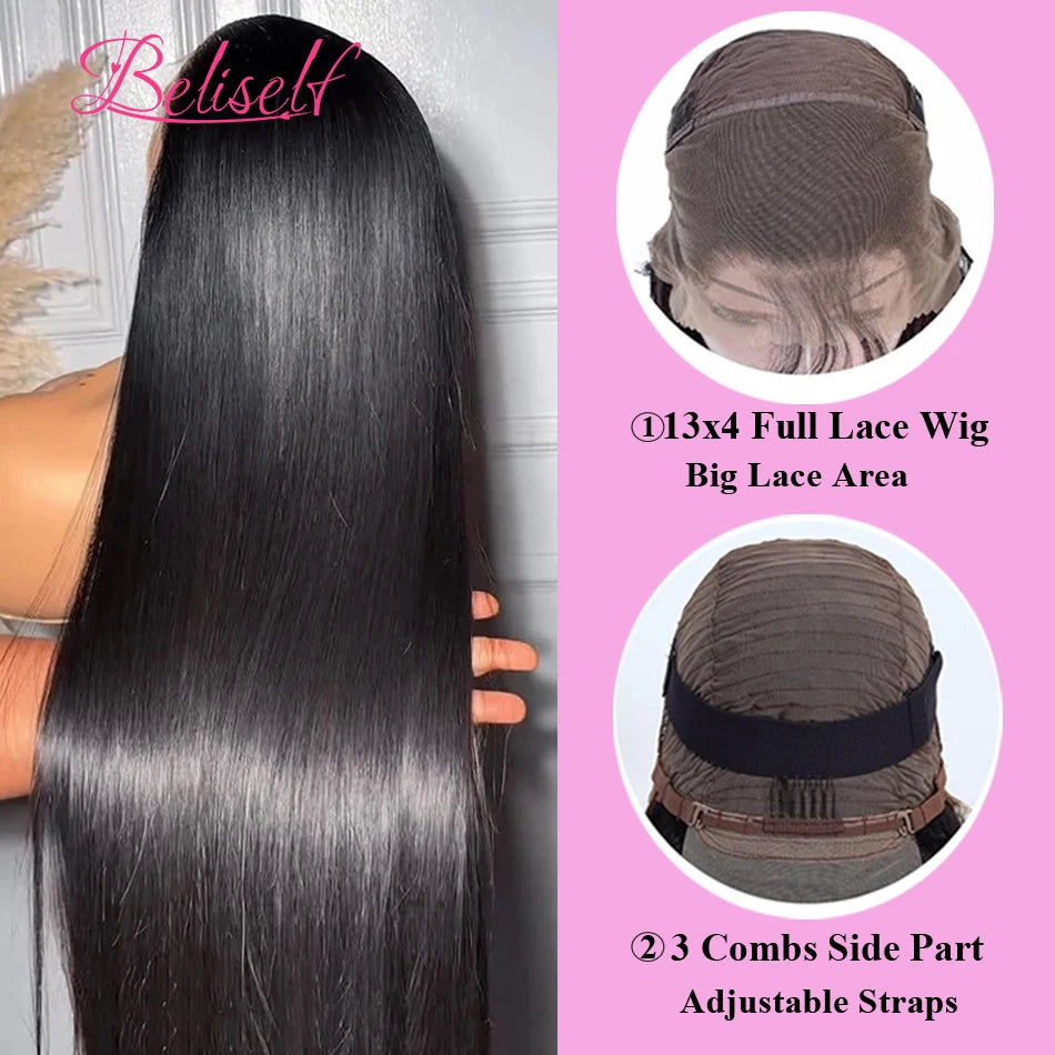 Lace Front Bone Straight Frontal Wig