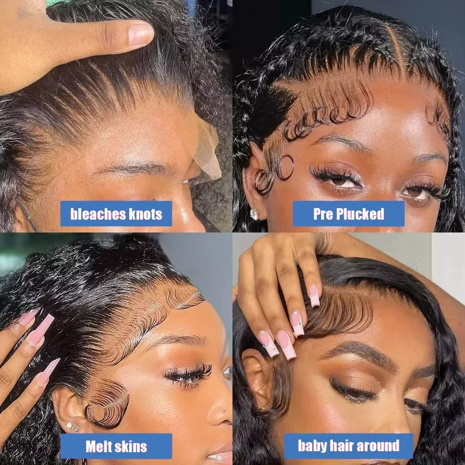 Brazilian Curly Short Lace Frontal Wigs