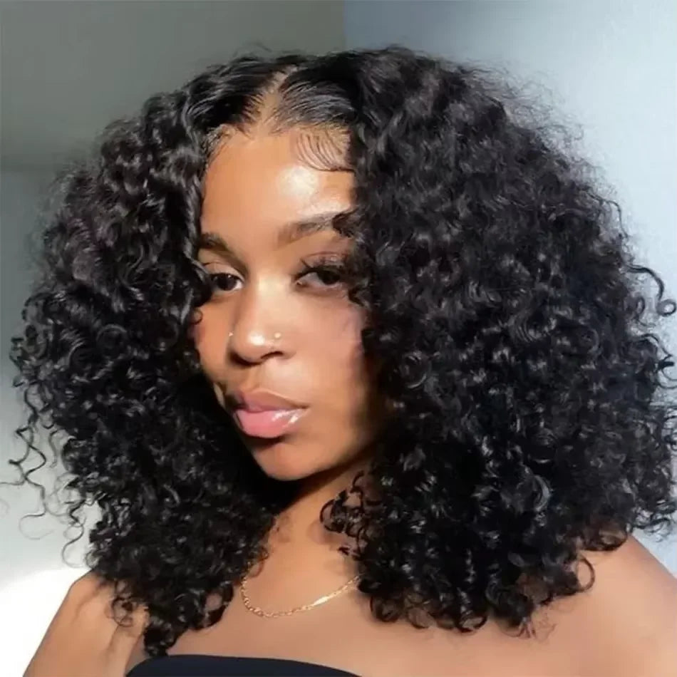 Brazilian Curly Short Lace Frontal Wigs
