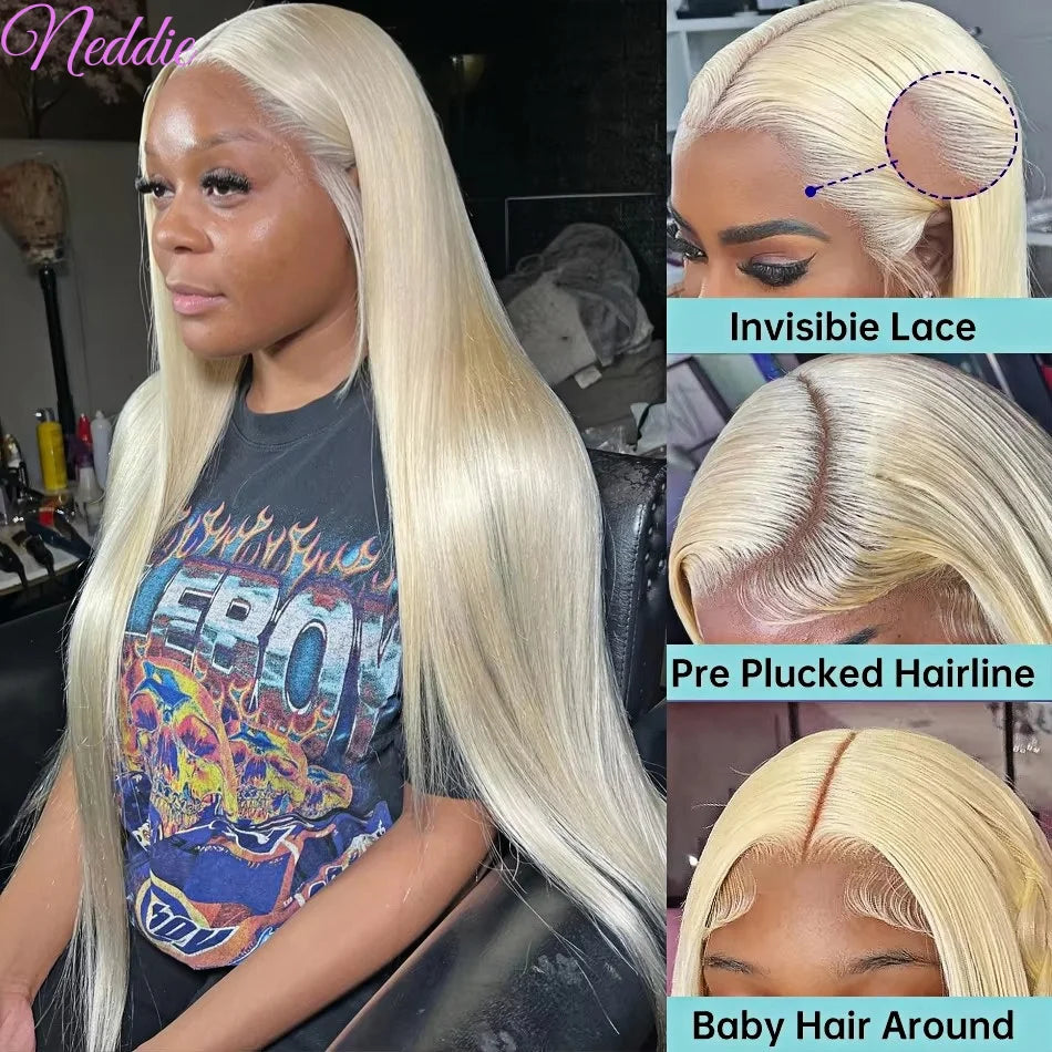 13X6 Straight HD BlondeLace Frontal Wig
